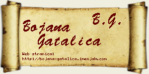 Bojana Gatalica vizit kartica